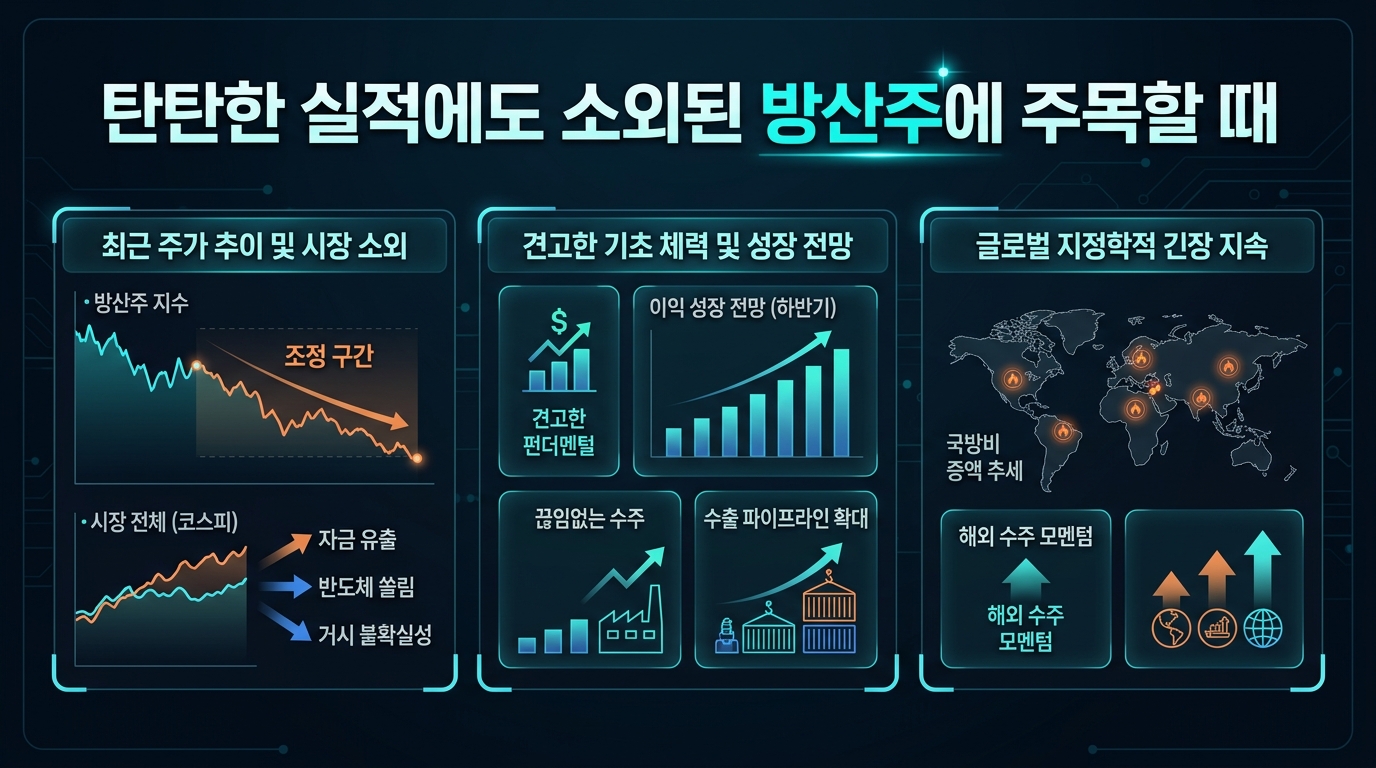 탄탄한 실적에도 소외된 방산주에 주목할 때