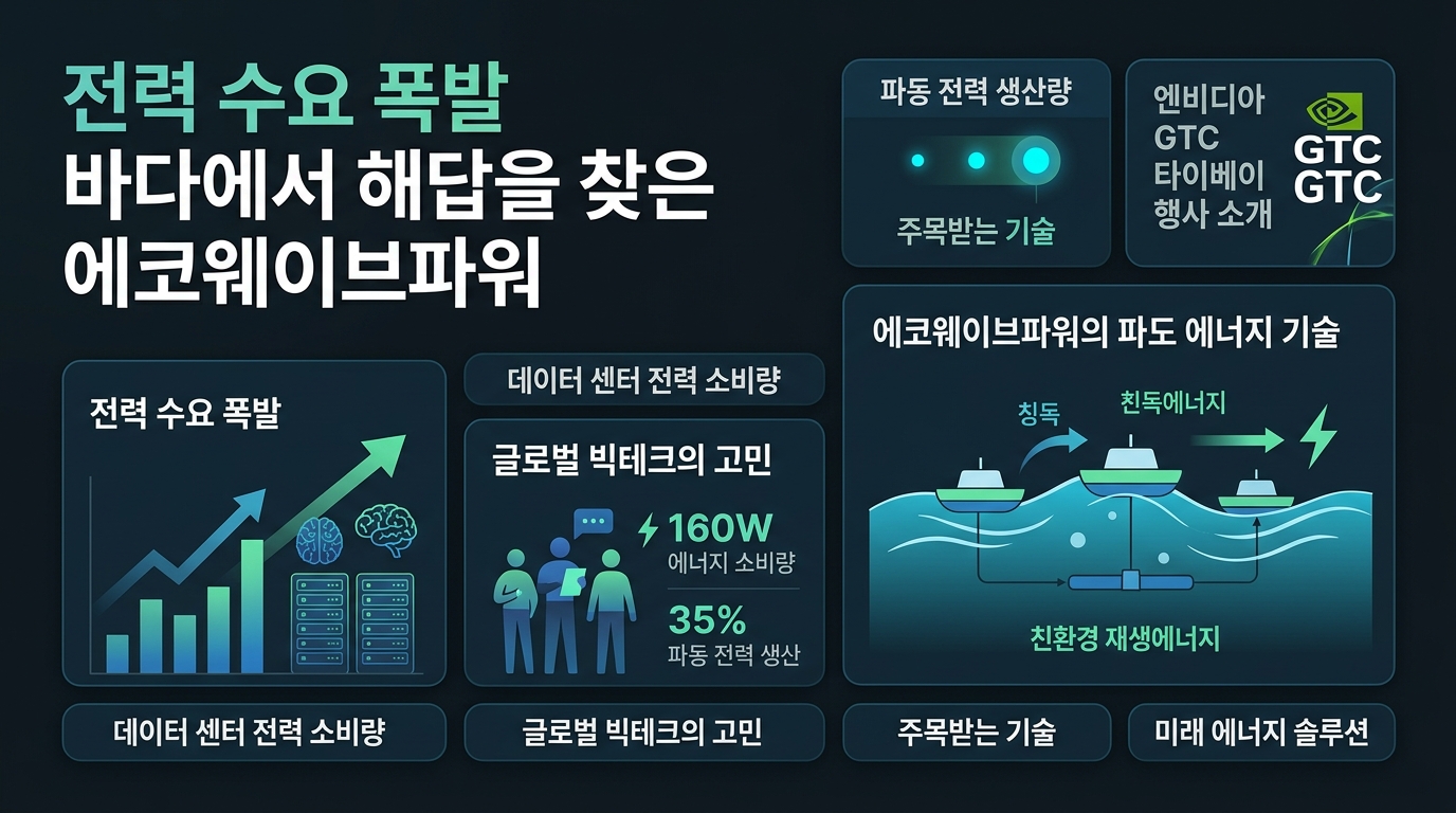 AI 전력 수요 폭발, 바다에서 해답을 찾은 에코웨이브파워