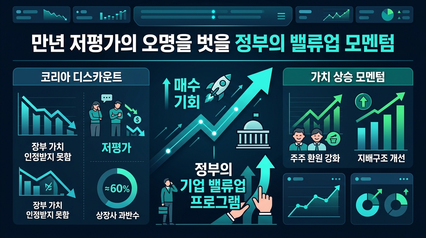 만년 저평가의 오명을 벗을 정부의 밸류업 모멘텀