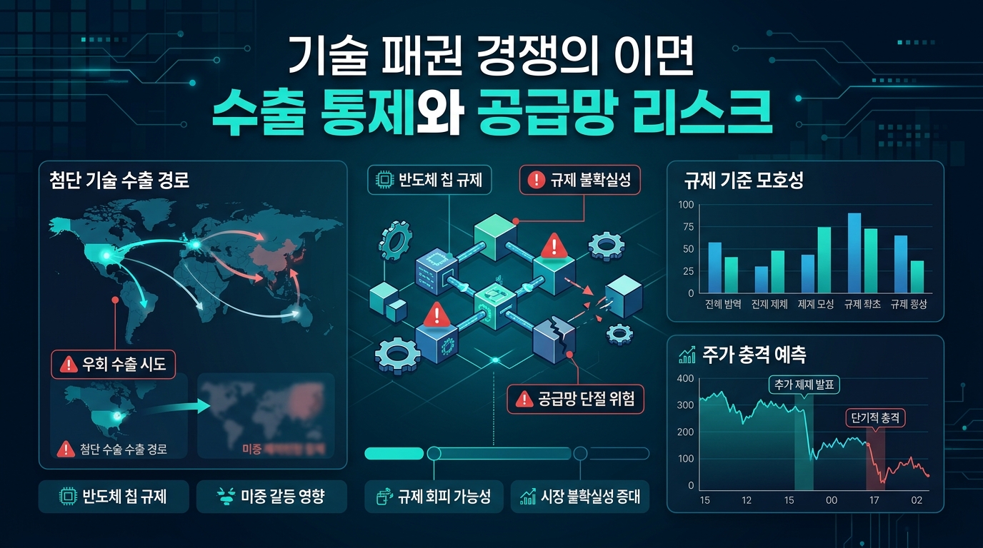 기술 패권 경쟁의 이면, 수출 통제와 공급망 리스크