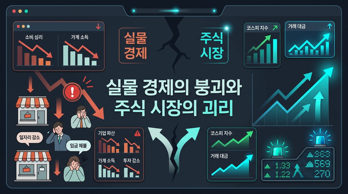 실물 경제의 붕괴와 주식 시장의 괴리
