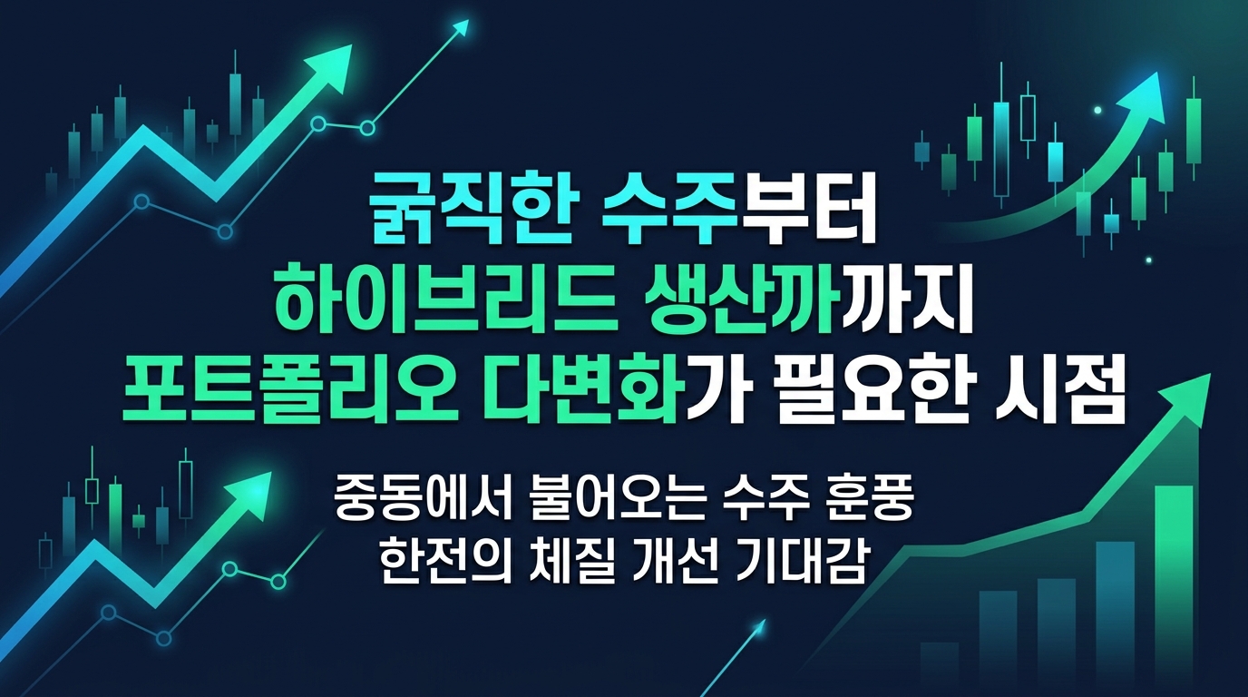 굵직한 수주부터 하이브리드 생산까지, 포트폴리오 다변화가 필요한 시점