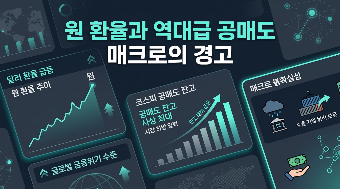 1550원 환율과 역대급 공매도, 매크로의 경고