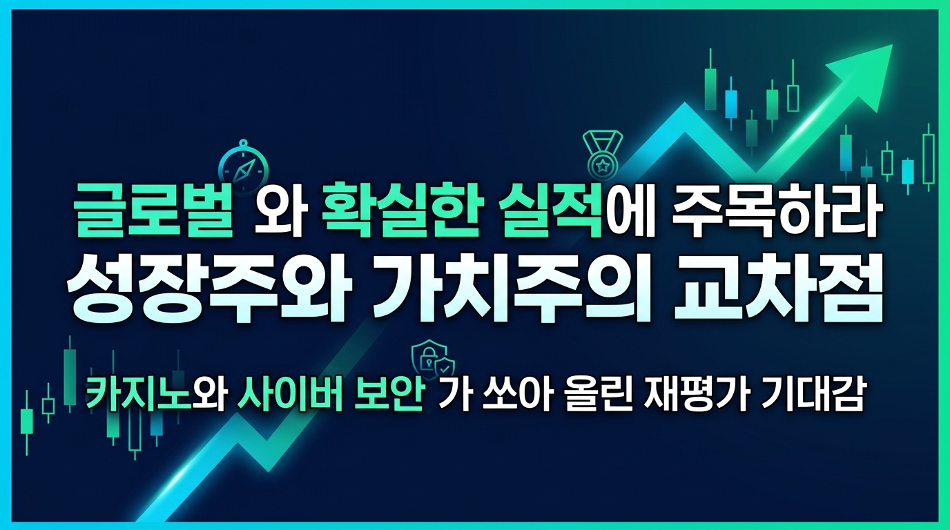 글로벌 M&A와 확실한 실적에 주목하라, 성장주와 가치주의 교차점