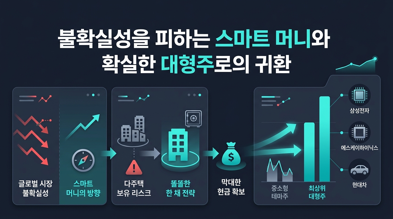 불확실성을 피하는 스마트 머니와 확실한 대형주로의 귀환
