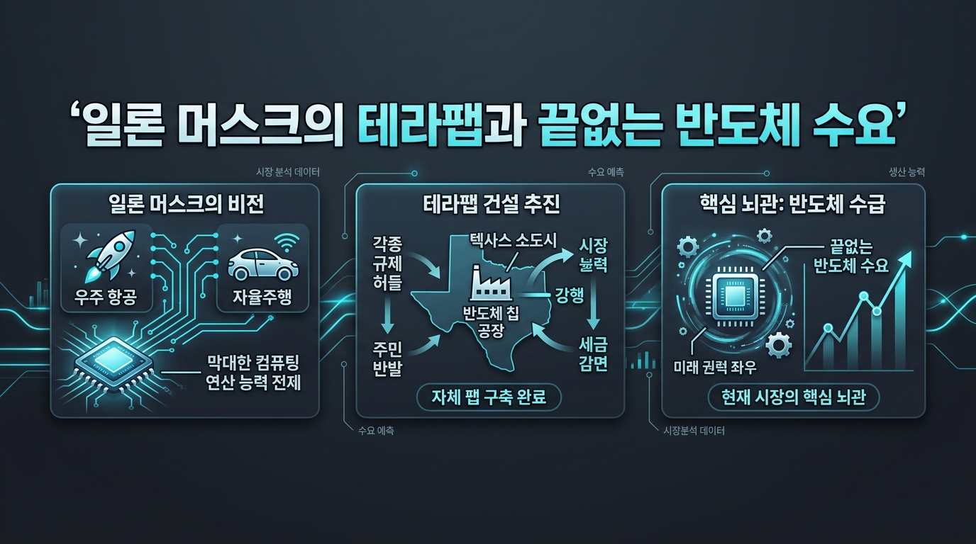 일론 머스크의 테라팹과 끝없는 반도체 수요