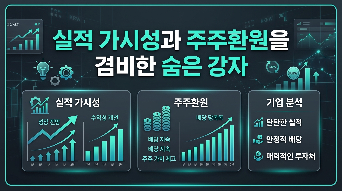 실적 가시성과 주주환원을 겸비한 숨은 강자