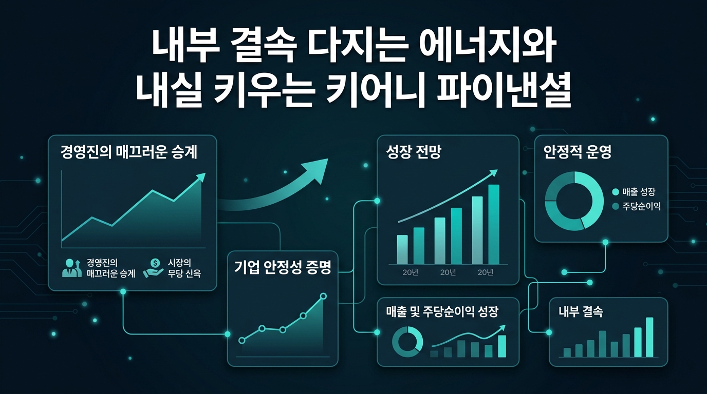 내부 결속 다지는 CMS 에너지와 내실 키우는 키어니 파이낸셜