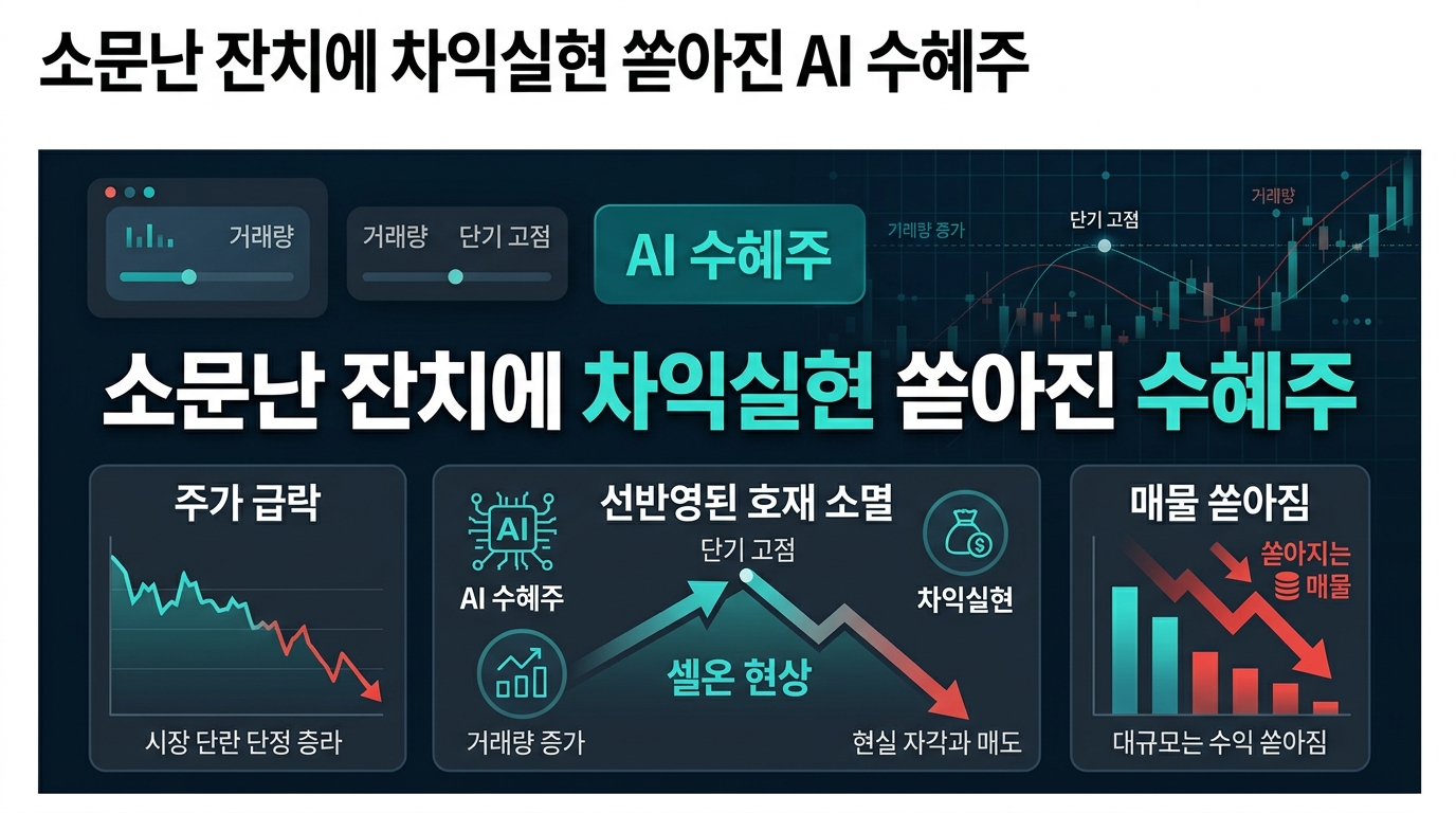 소문난 잔치에 차익실현 쏟아진 AI 수혜주