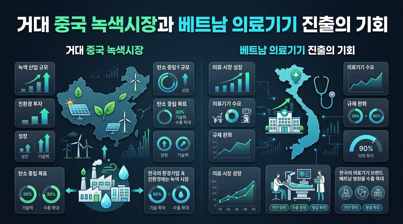 거대 중국 녹색시장과 베트남 의료기기 진출의 기회
