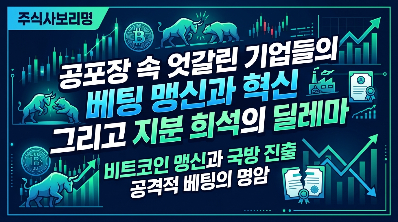 공포장 속 엇갈린 기업들의 베팅: 맹신과 혁신, 그리고 지분 희석의 딜레마