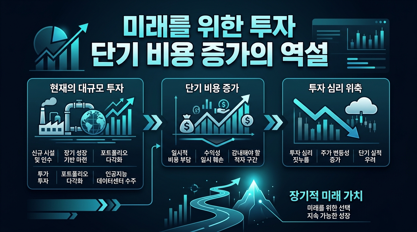 미래를 위한 투자 단기 비용 증가의 역설