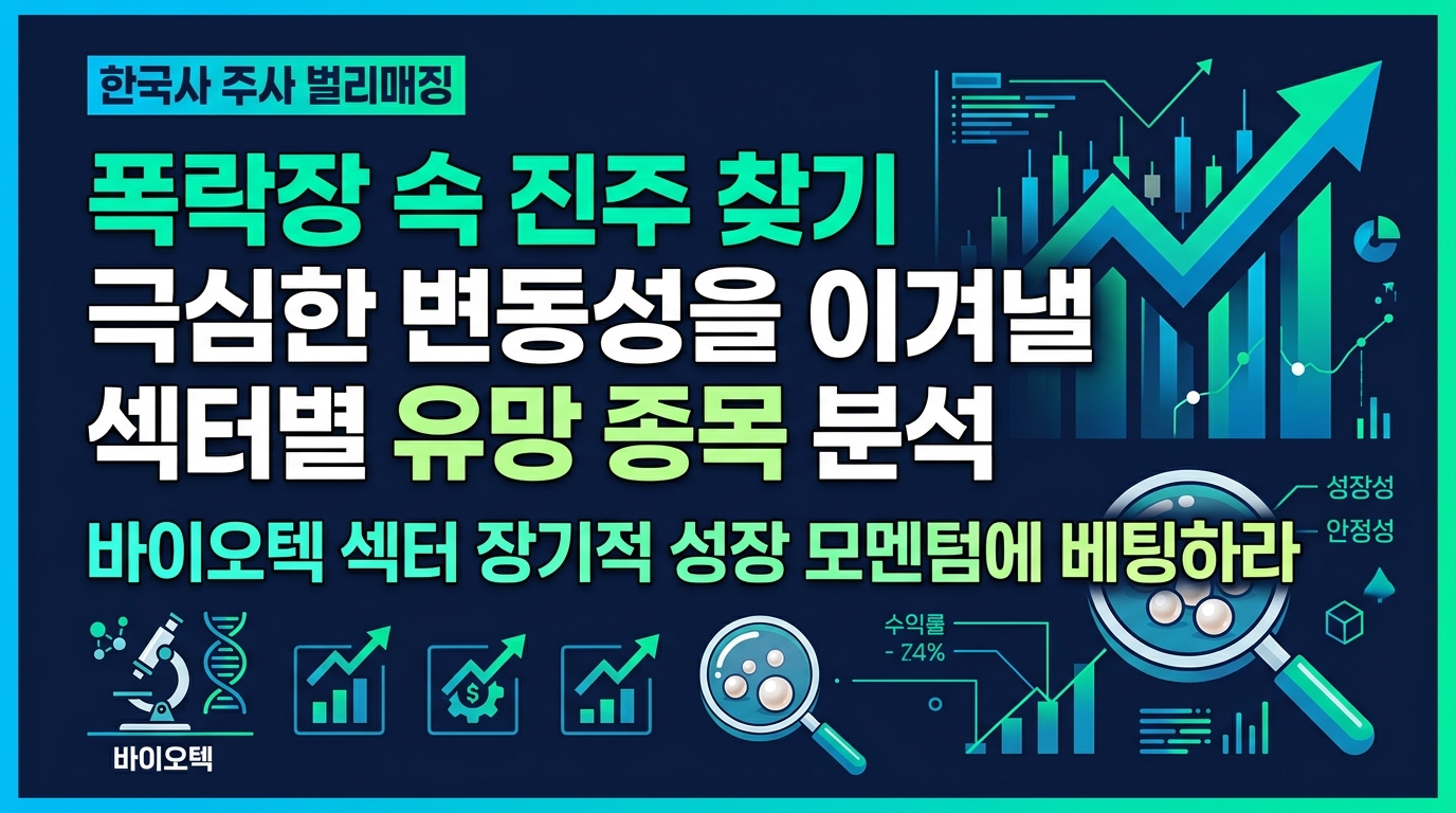 폭락장 속 진주 찾기 극심한 변동성을 이겨낼 섹터별 유망 종목 분석