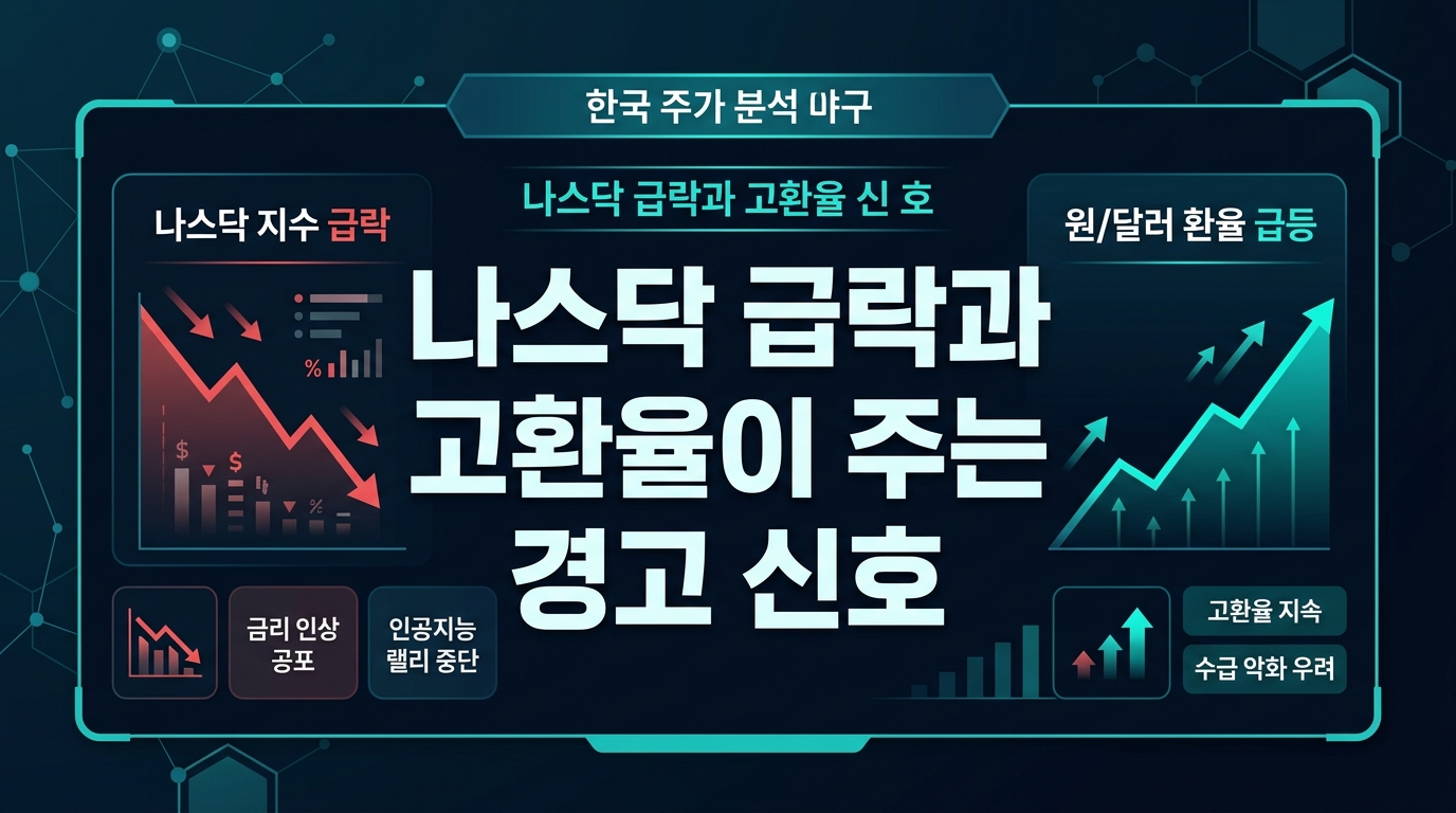 나스닥 급락과 고환율이 주는 경고 신호