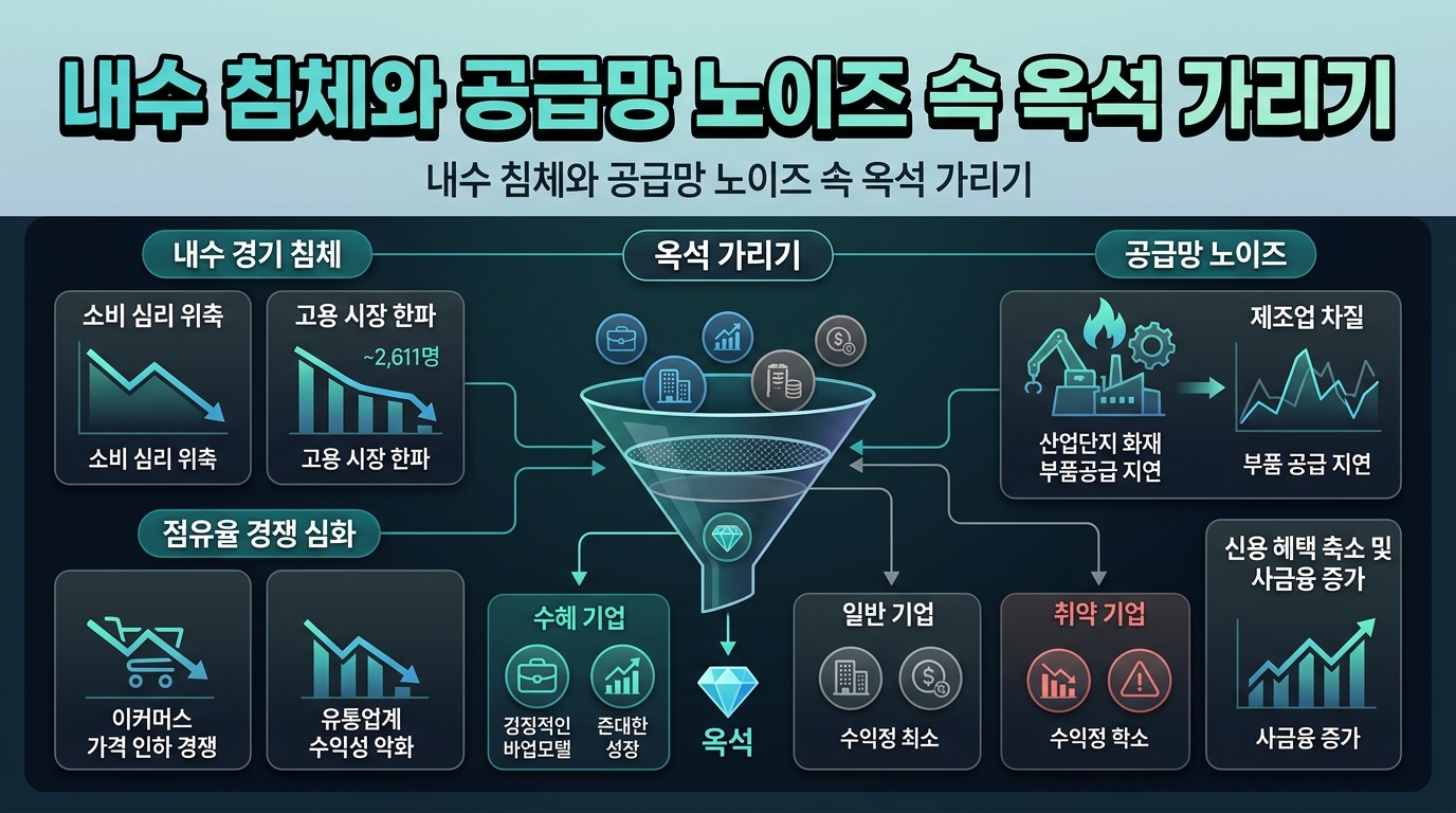 내수 침체와 공급망 노이즈 속 옥석 가리기