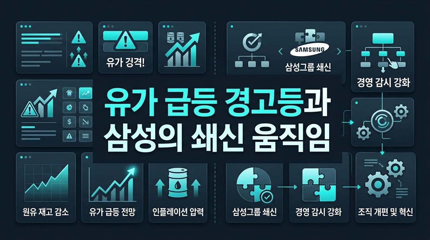 유가 급등 경고등과 삼성의 쇄신 움직임