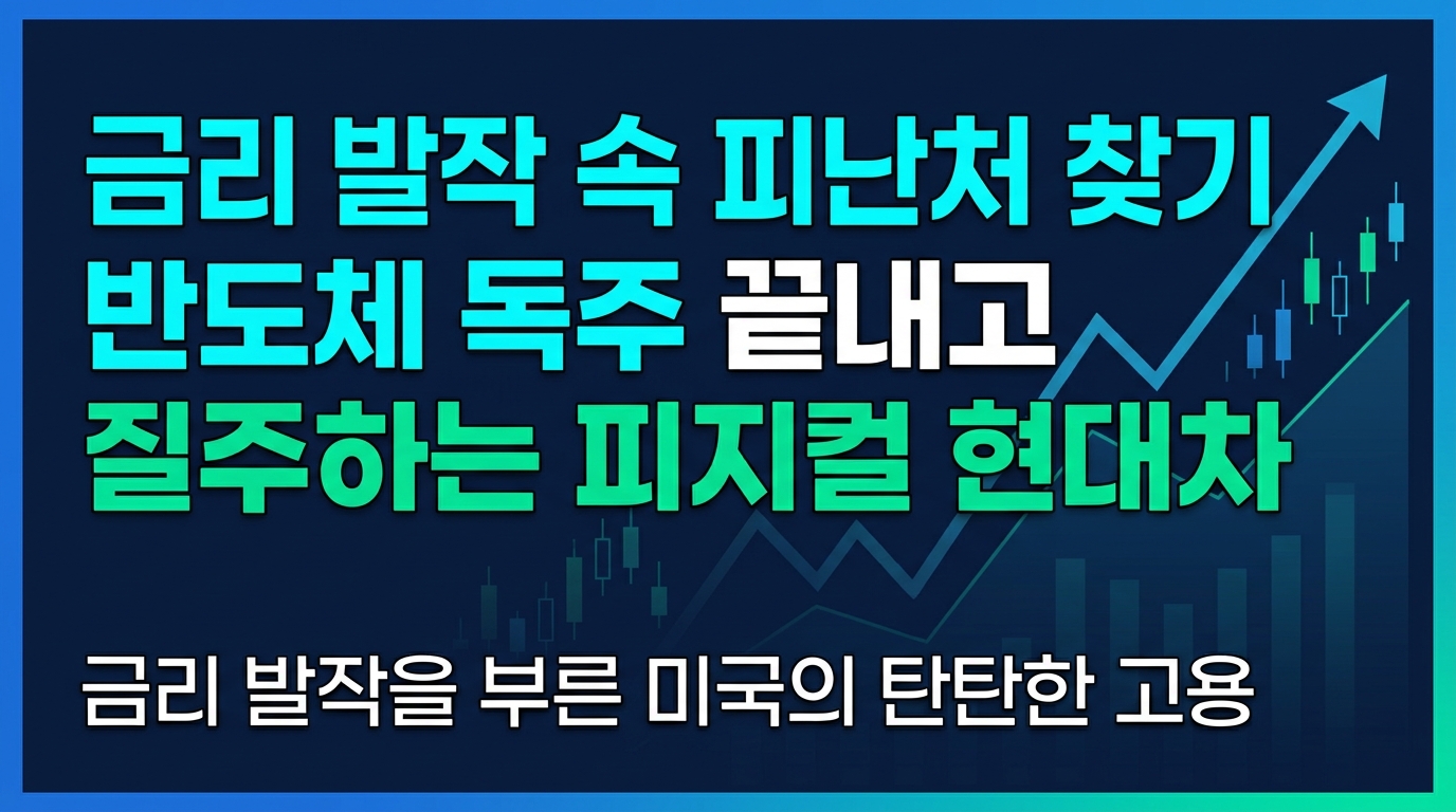 금리 발작 속 피난처 찾기, 반도체 독주 끝내고 질주하는 피지컬 AI 현대차