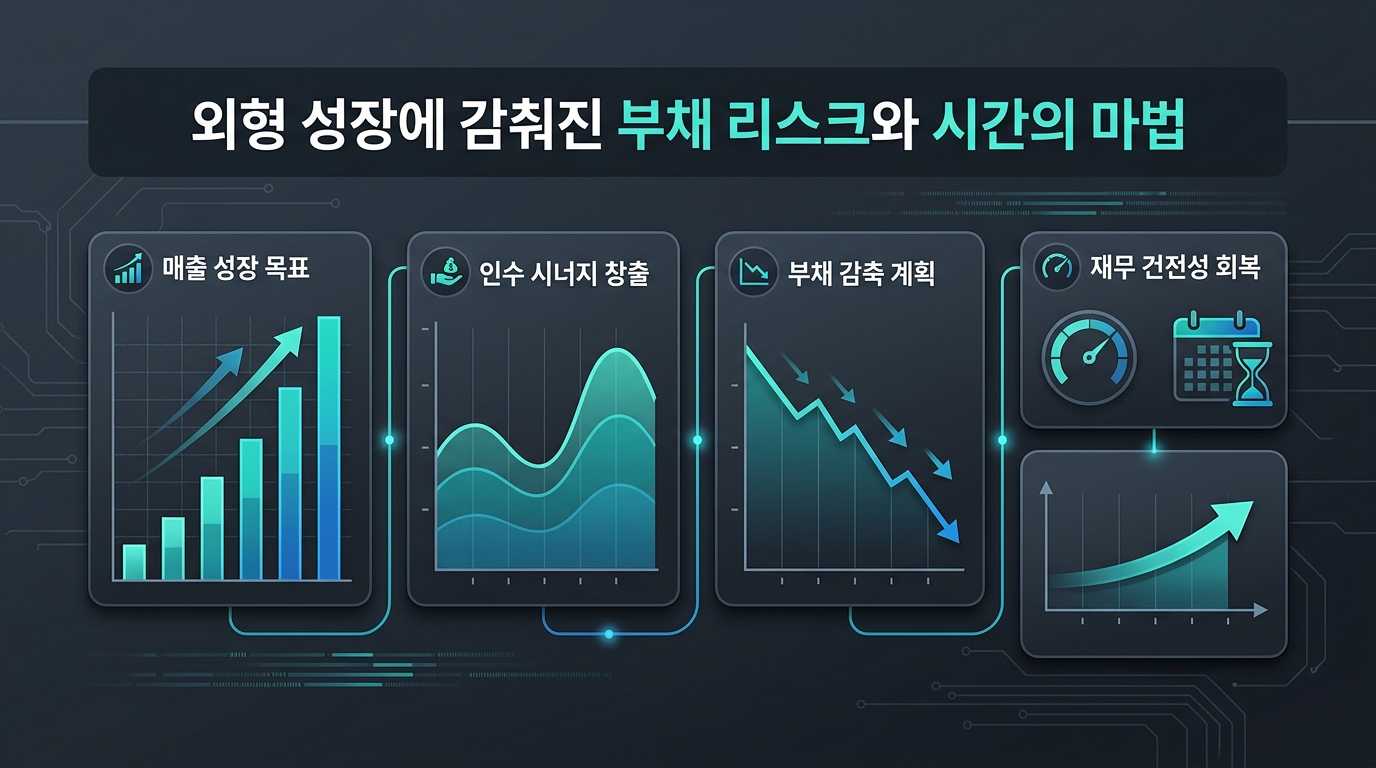 외형 성장에 감춰진 부채 리스크와 시간의 마법