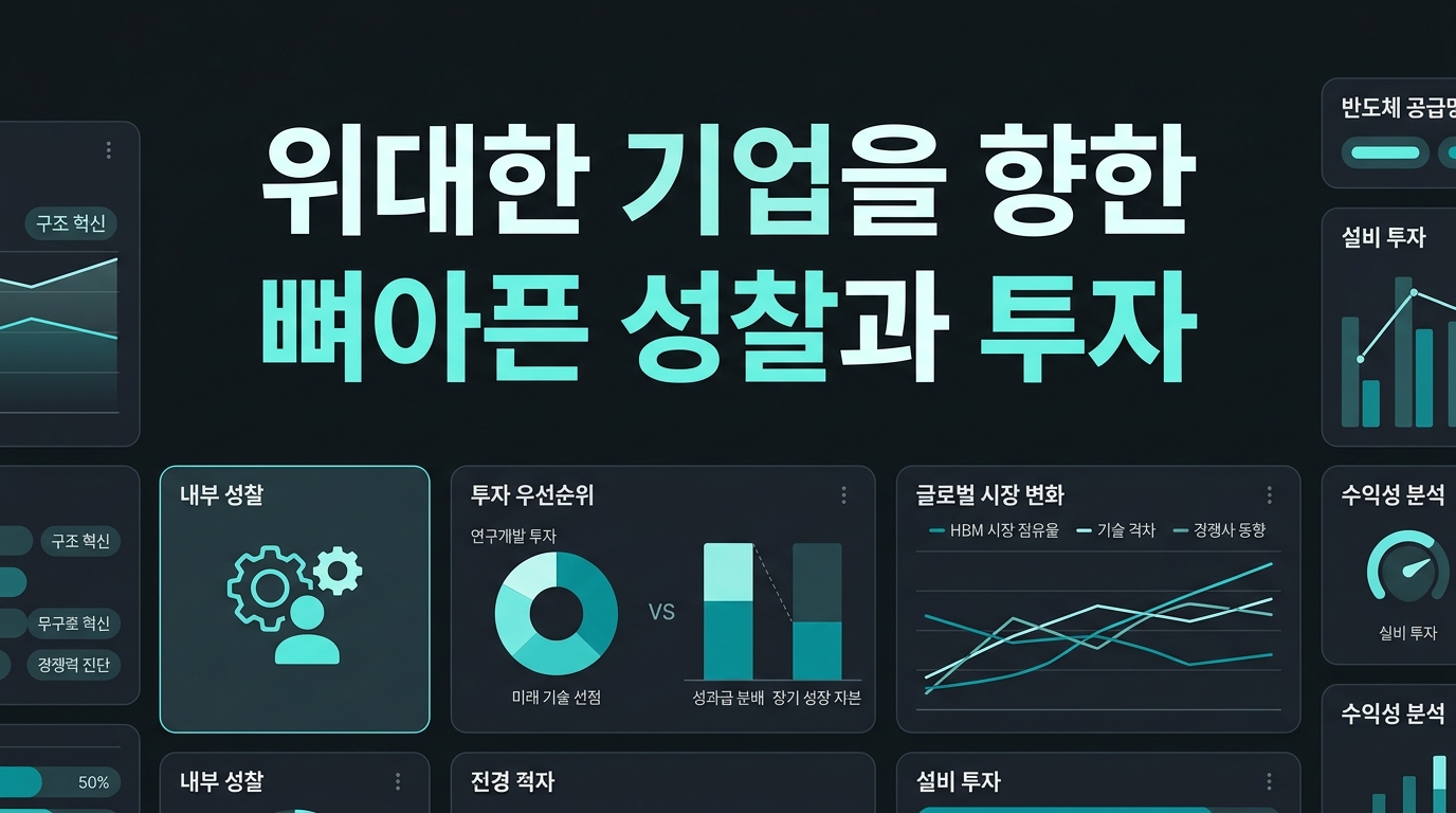 위대한 기업을 향한 뼈아픈 성찰과 투자