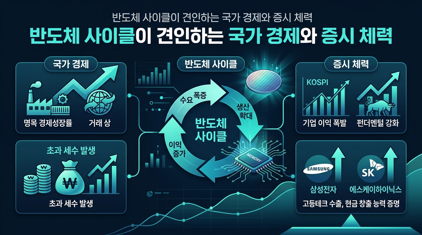 반도체 사이클이 견인하는 국가 경제와 증시 체력