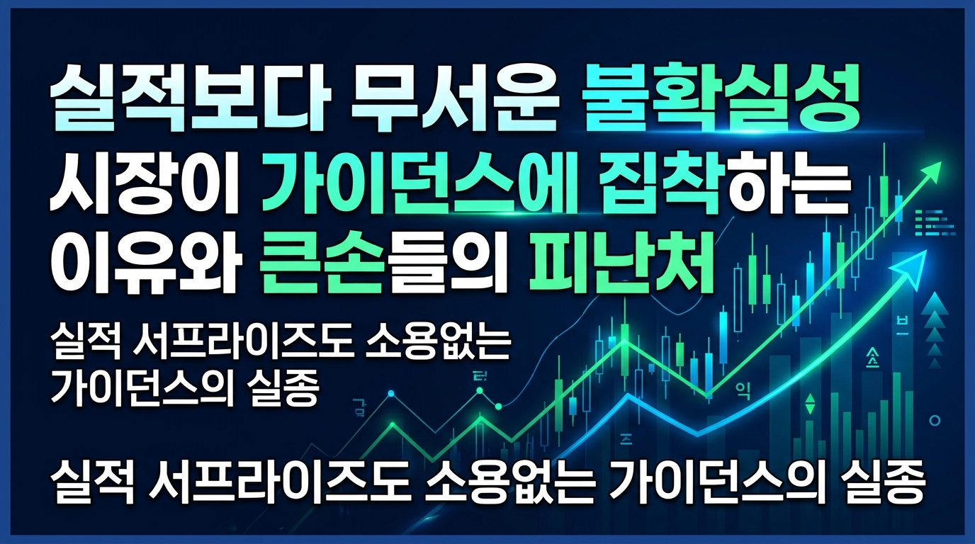 실적보다 무서운 불확실성 시장이 가이던스에 집착하는 이유와 큰손들의 피난처