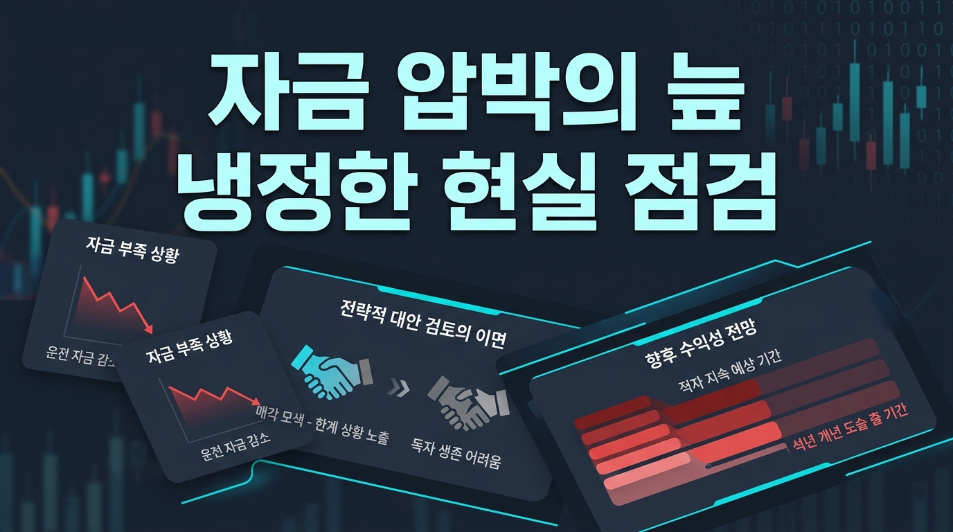 자금 압박의 늪, 냉정한 현실 점검