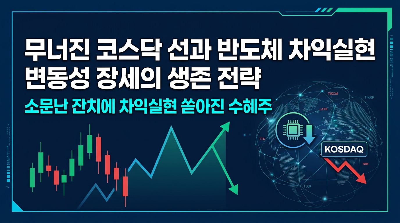 무너진 코스닥 1000선과 반도체 차익실현, 변동성 장세의 생존 전략