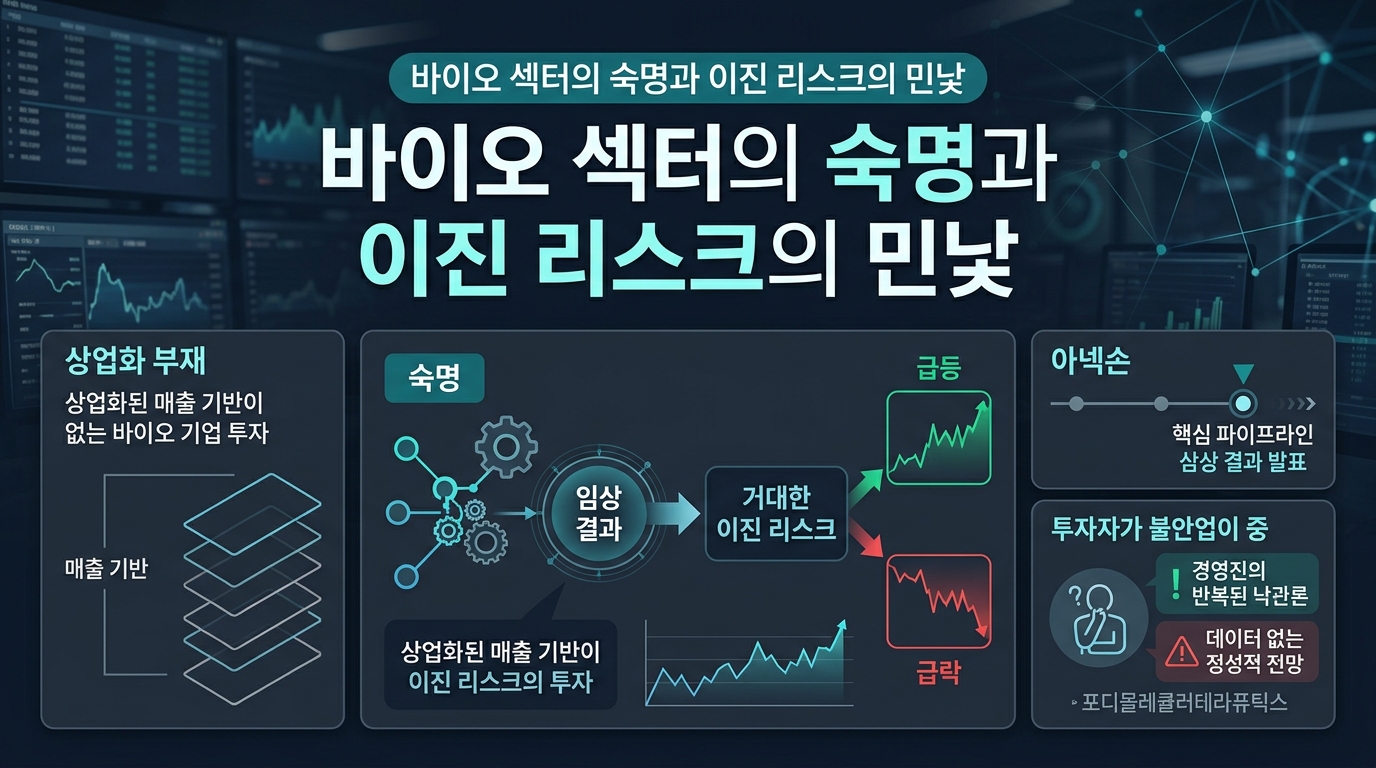 바이오 섹터의 숙명과 이진 리스크의 민낯