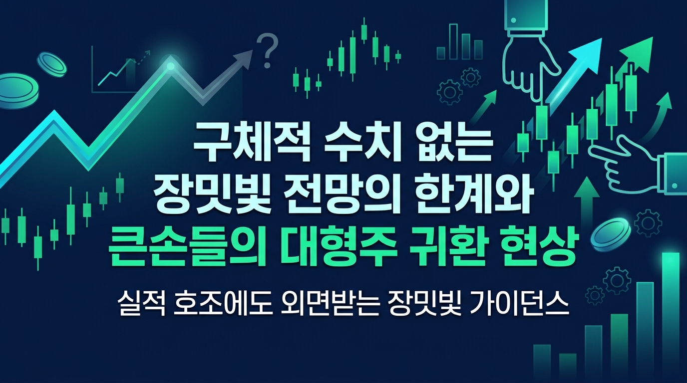 구체적 수치 없는 장밋빛 전망의 한계와 큰손들의 대형주 귀환 현상