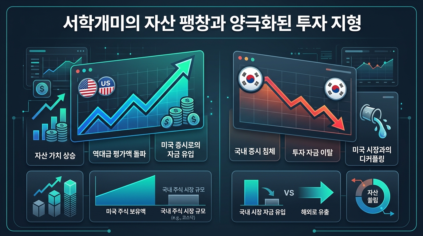 서학개미의 자산 팽창과 양극화된 투자 지형
