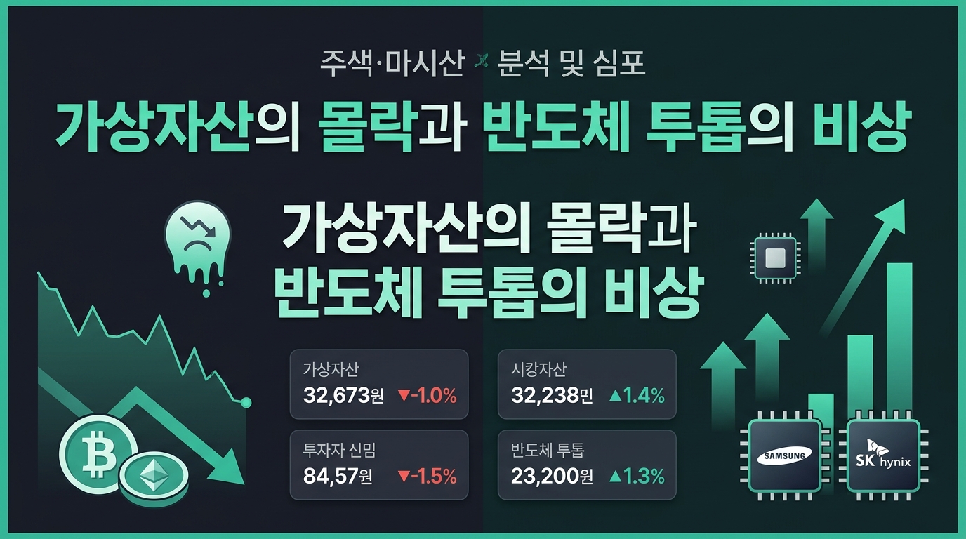 가상자산의 몰락과 반도체 투톱의 비상