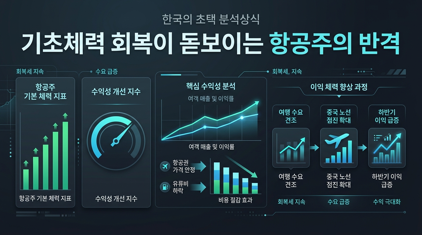 기초체력 회복이 돋보이는 항공주의 반격