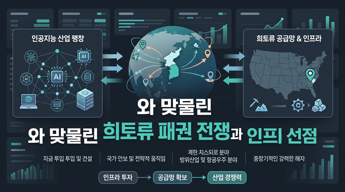 AI와 맞물린 희토류 패권 전쟁과 인프라 선점