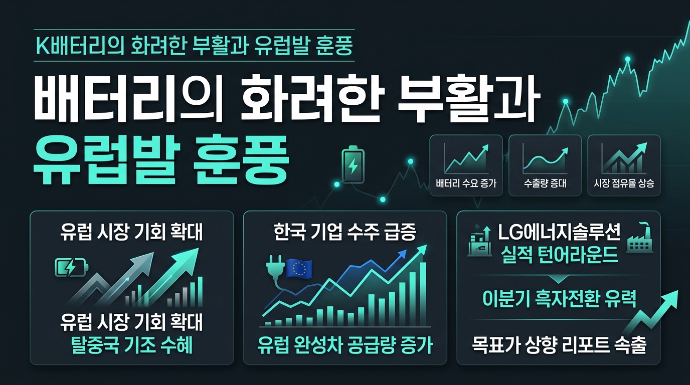 K배터리의 화려한 부활과 유럽발 훈풍