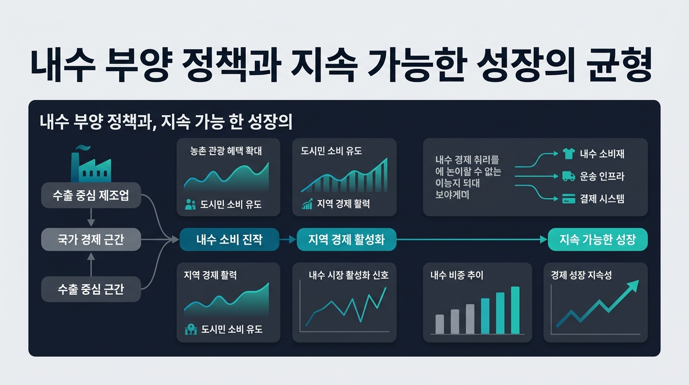 내수 부양 정책과 지속 가능한 성장의 균형