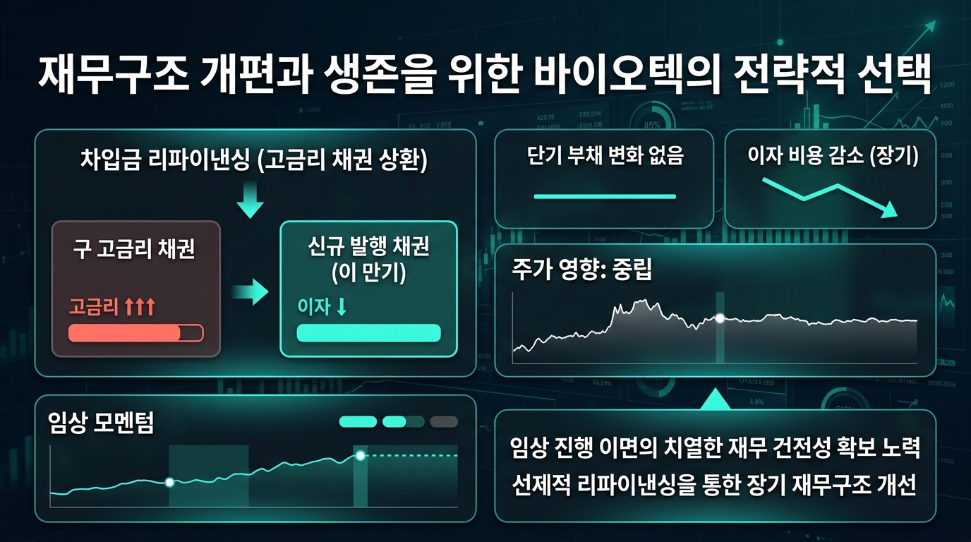 재무구조 개편과 생존을 위한 바이오텍의 전략적 선택