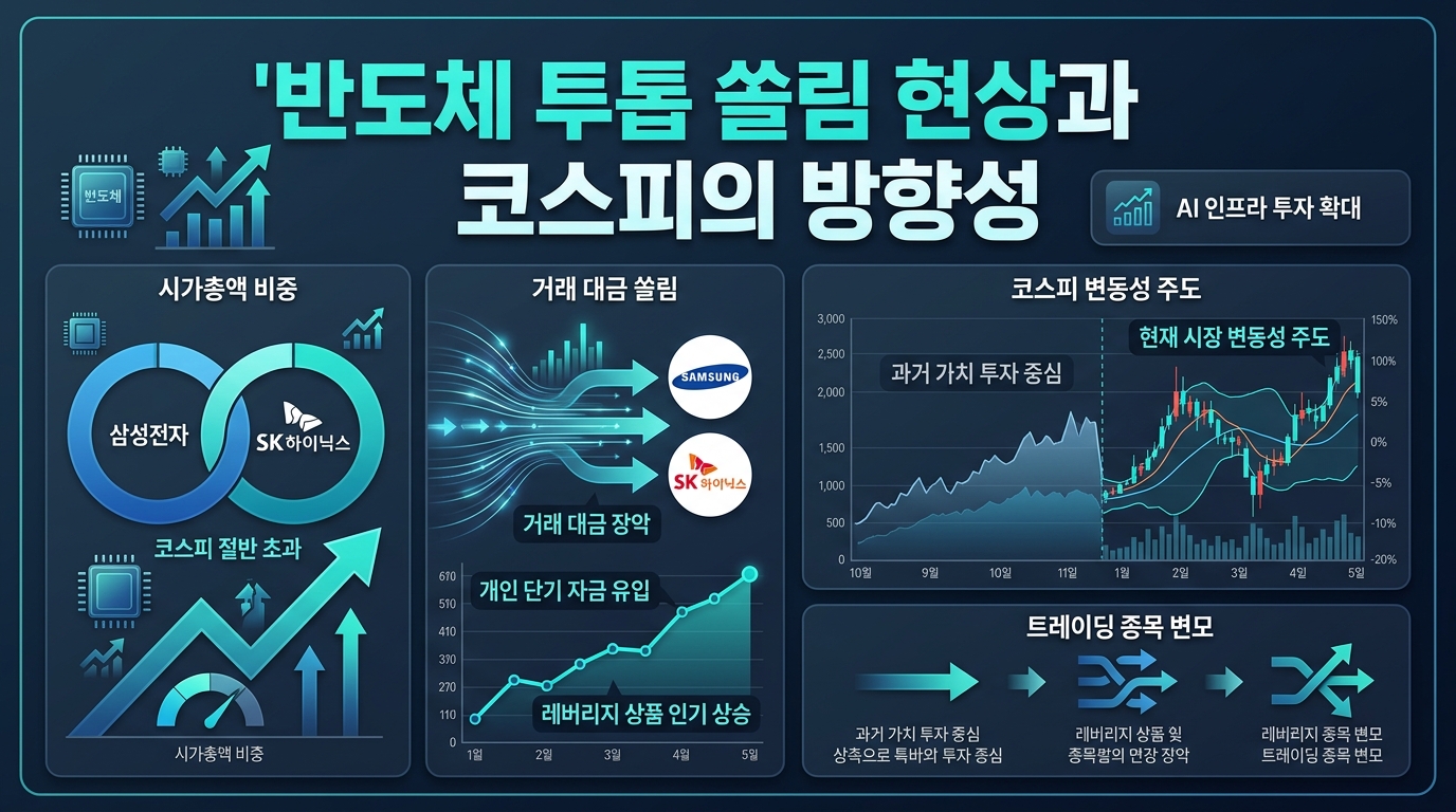 반도체 투톱 쏠림 현상과 코스피의 방향성