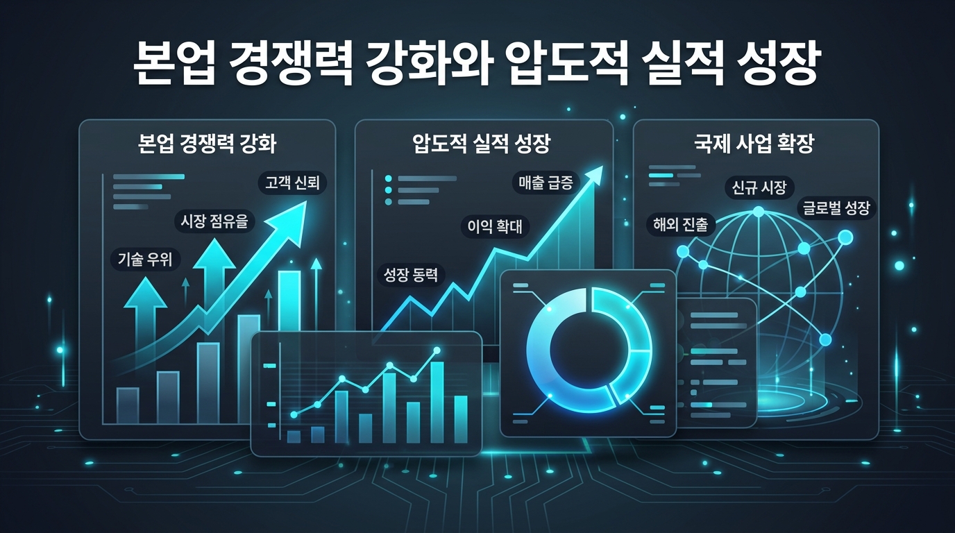 본업 경쟁력 강화와 압도적 실적 성장