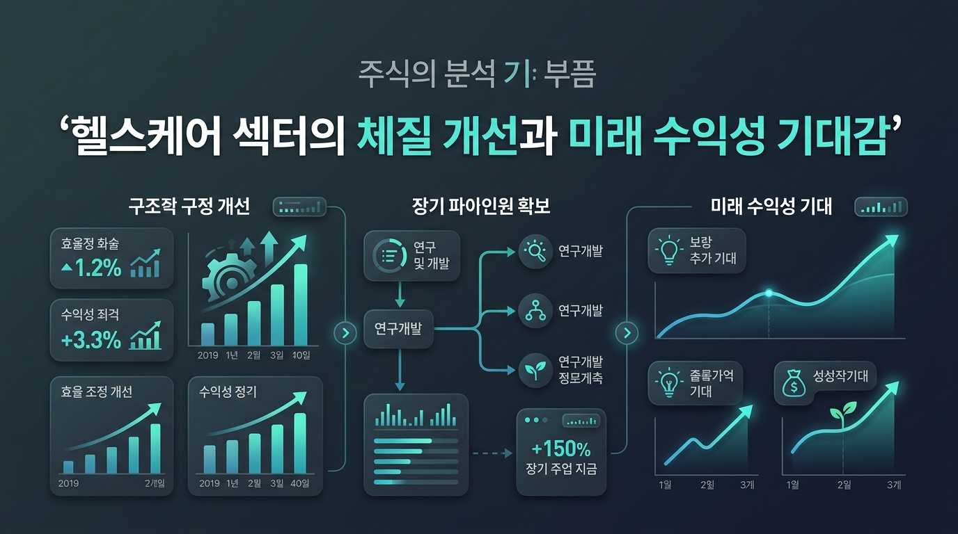 헬스케어 섹터의 체질 개선과 미래 수익성 기대감