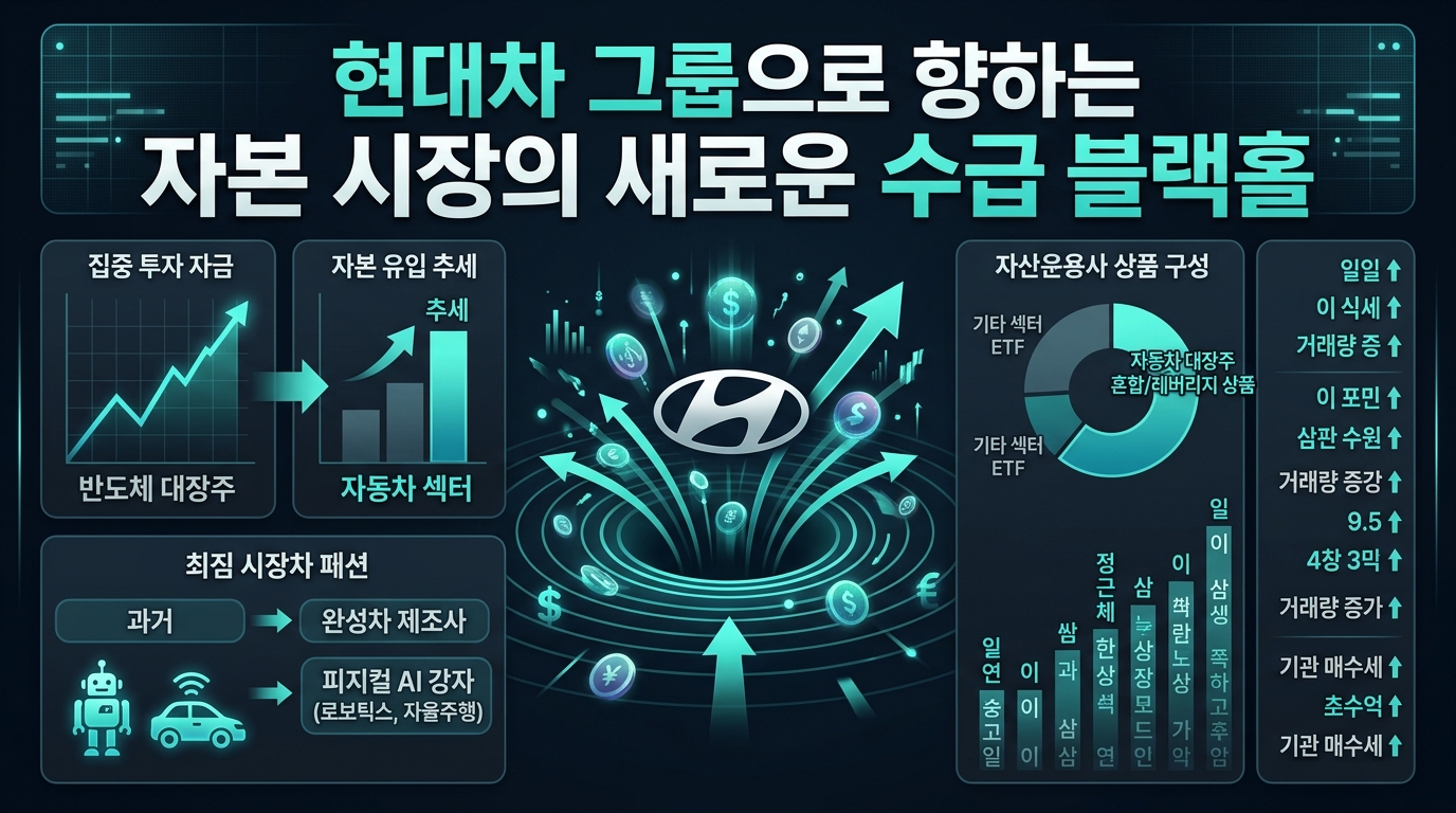 현대차 그룹으로 향하는 자본 시장의 새로운 수급 블랙홀