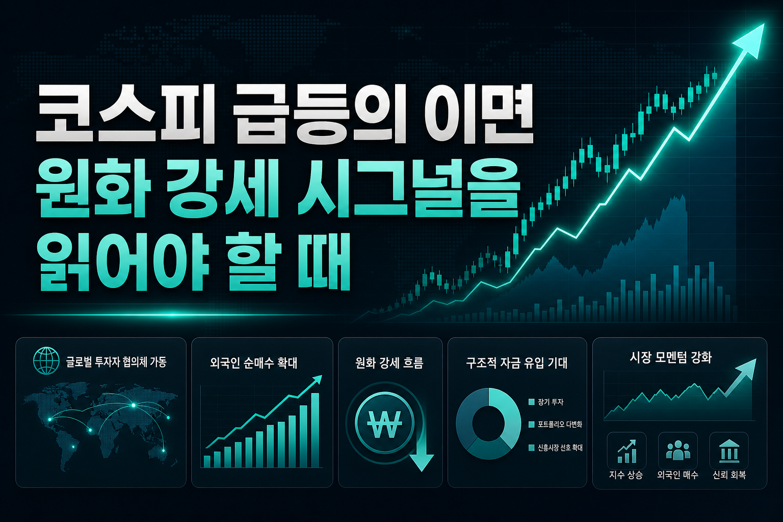 코스피 급등의 이면, 원화 강세 시그널을 읽어야 할 때
