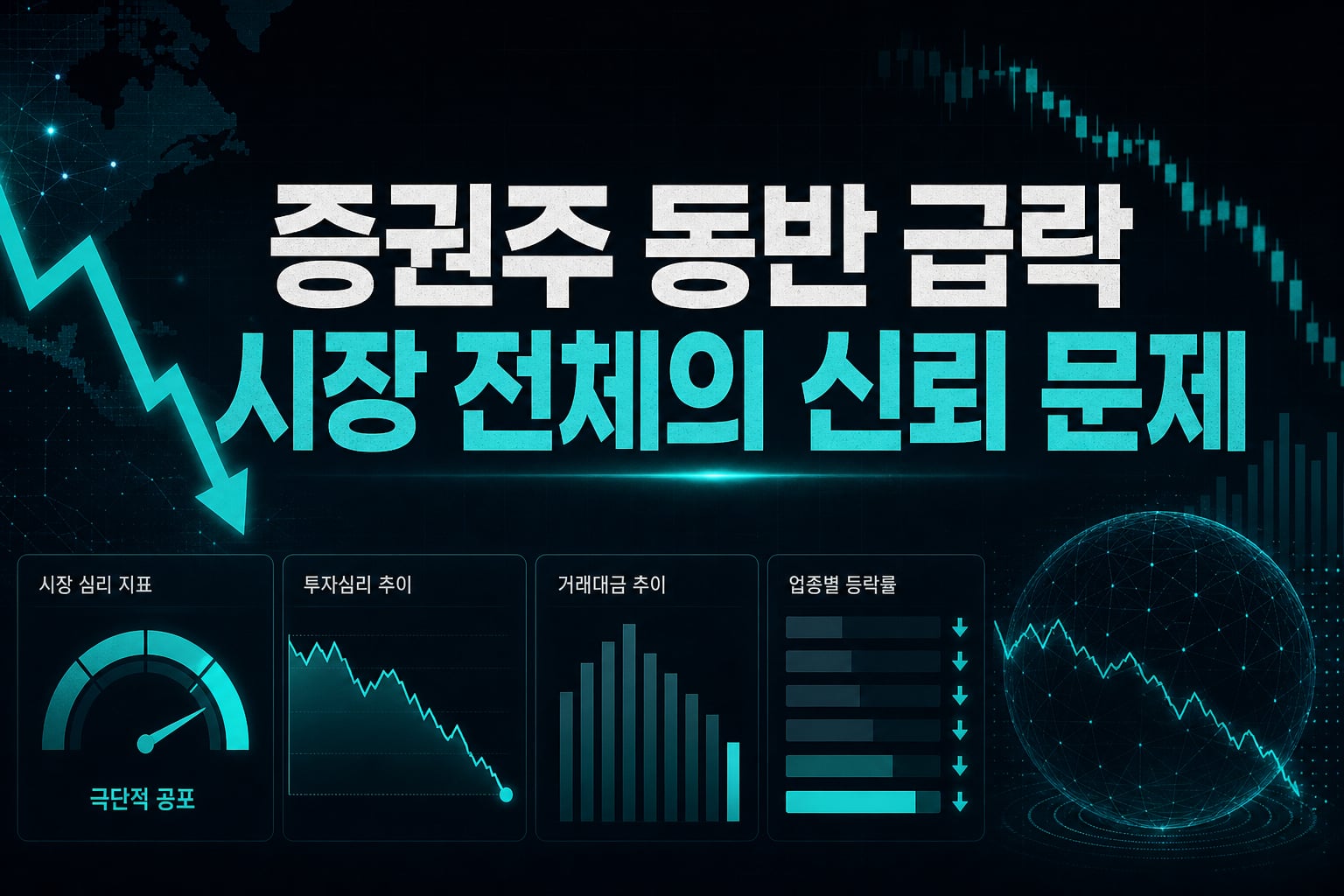 증권주 동반 급락, 시장 전체의 신뢰 문제