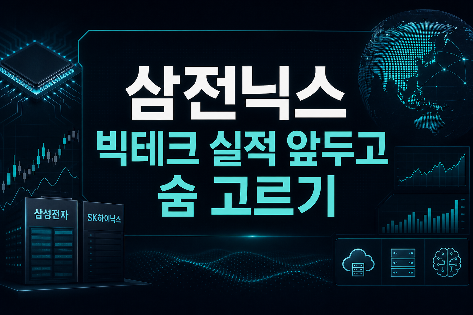 삼전닉스, 빅테크 실적 앞두고 숨 고르기