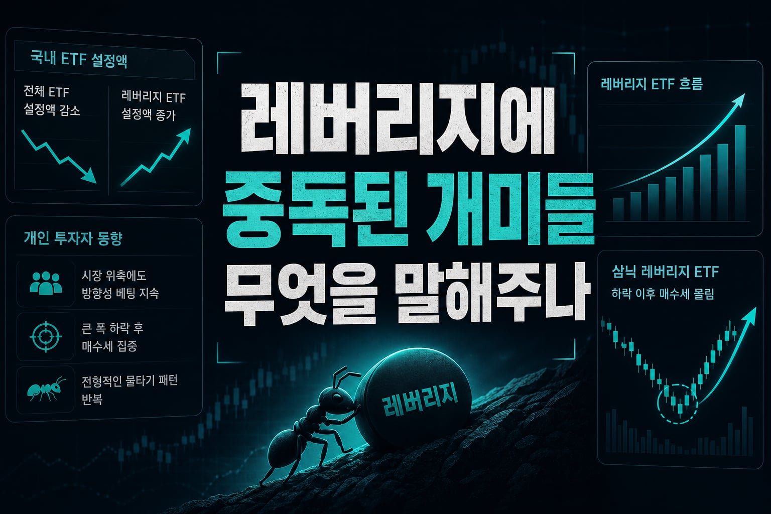 레버리지에 중독된 개미들, 무엇을 말해주나