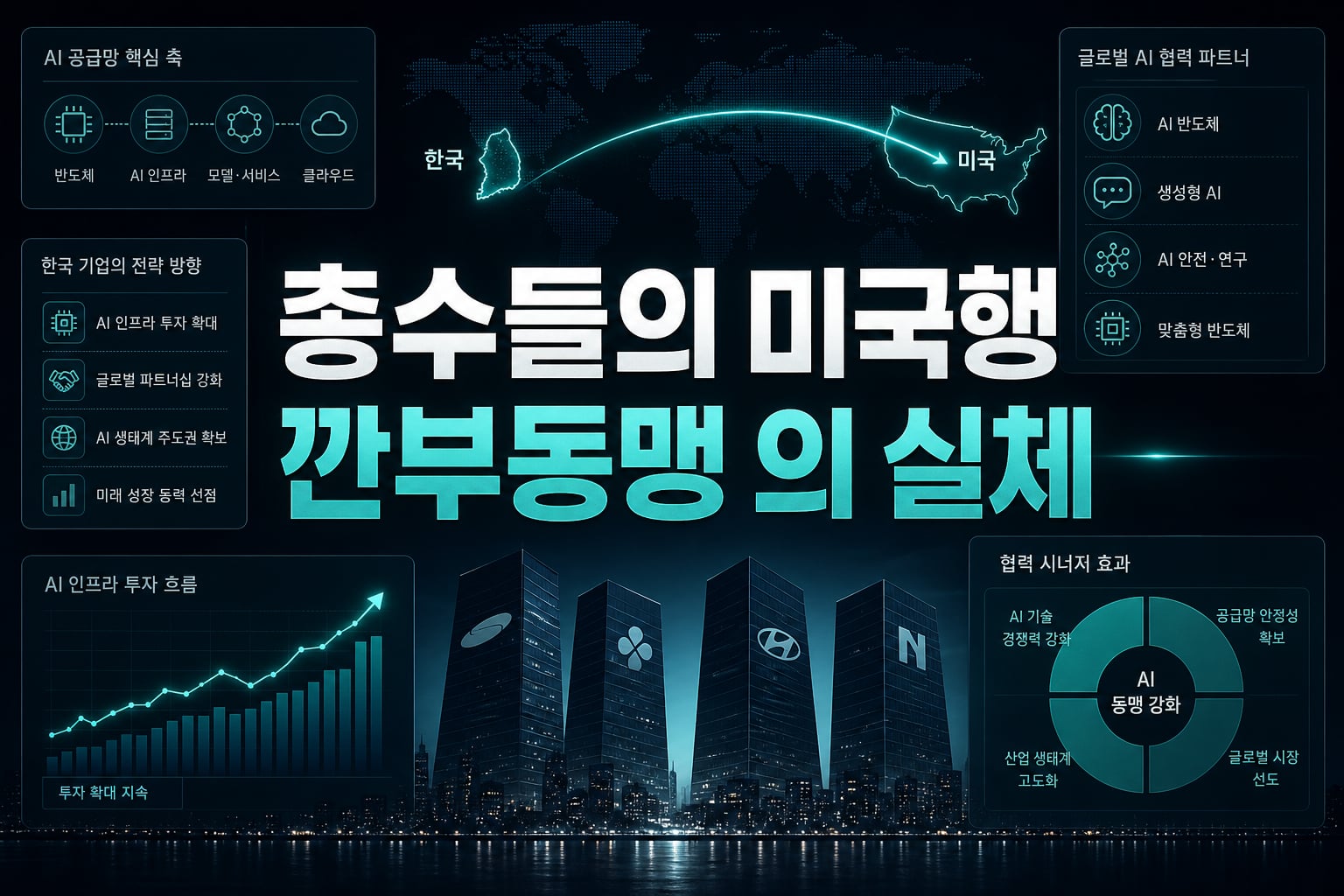 총수들의 미국행, 'AI 깐부동맹'의 실체