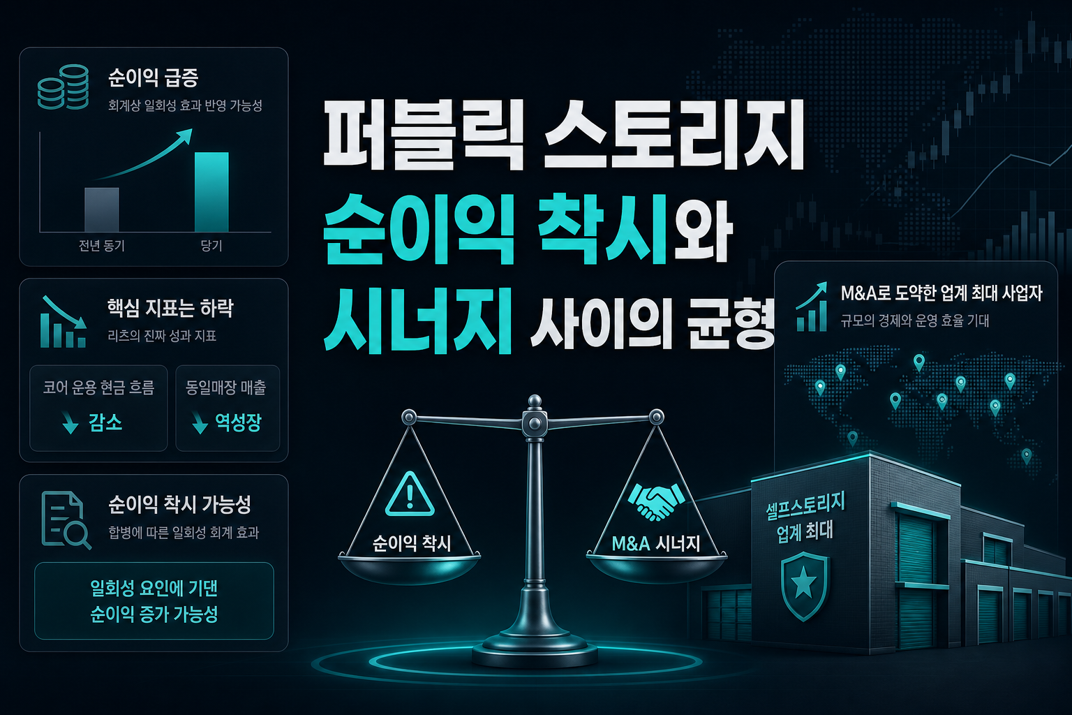 퍼블릭 스토리지, 순이익 착시와 M&A 시너지 사이의 균형