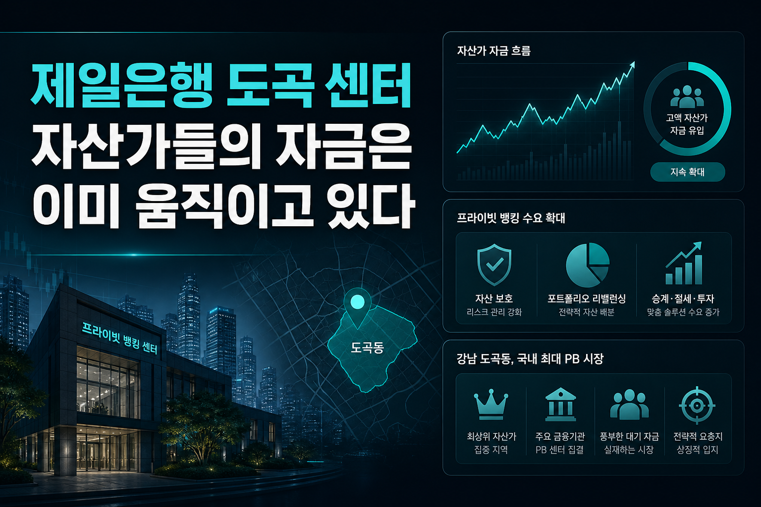 SC제일은행 도곡 PB센터, 자산가들의 자금은 이미 움직이고 있다