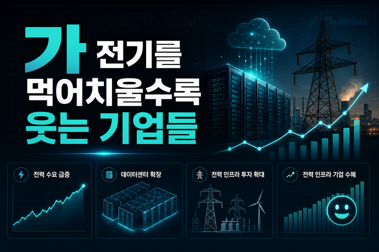 AI가 전기를 먹어치울수록 웃는 기업들