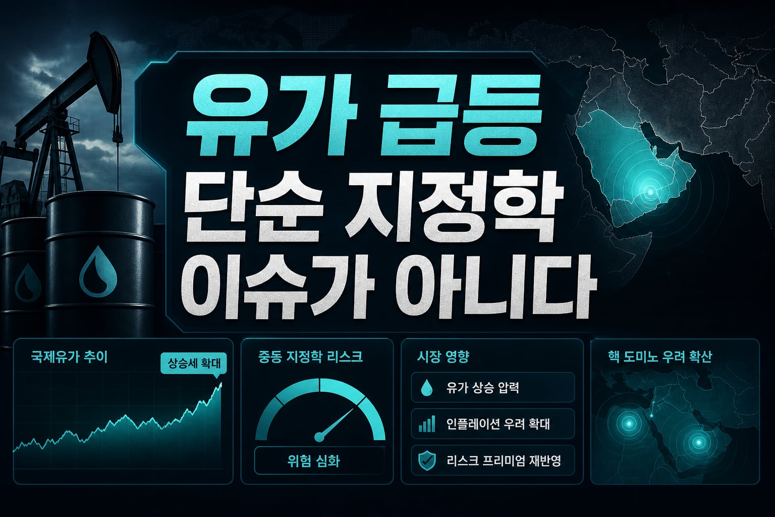 유가 3% 급등, 단순 지정학 이슈가 아니다
