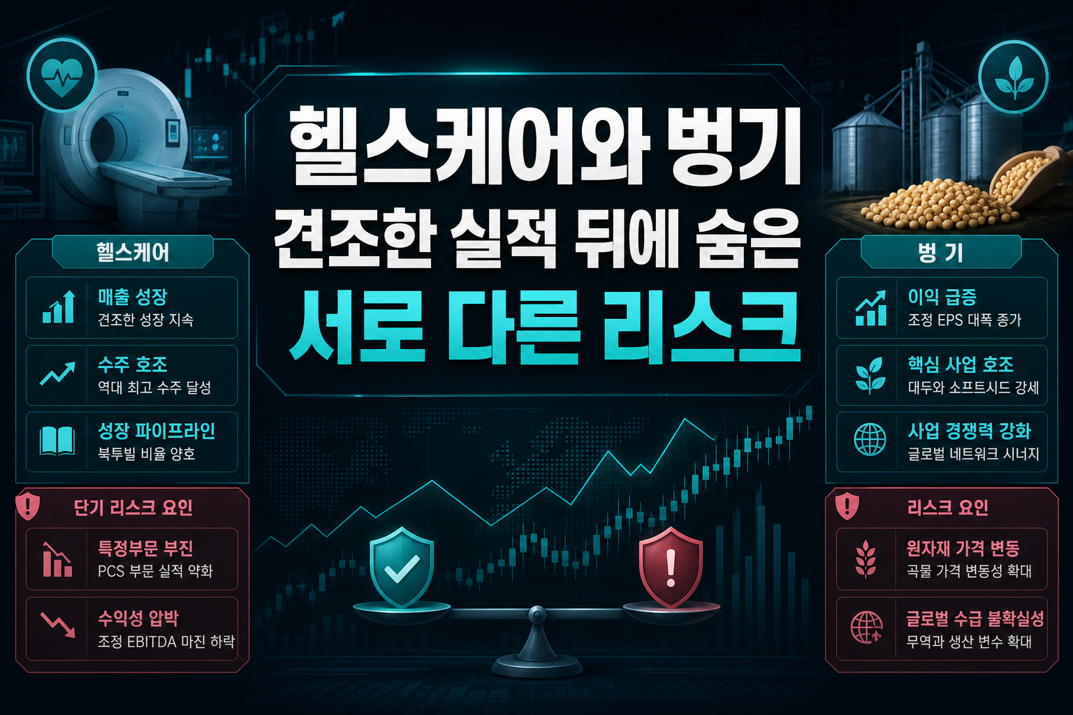 GE 헬스케어와 벙기, 견조한 실적 뒤에 숨은 서로 다른 리스크
